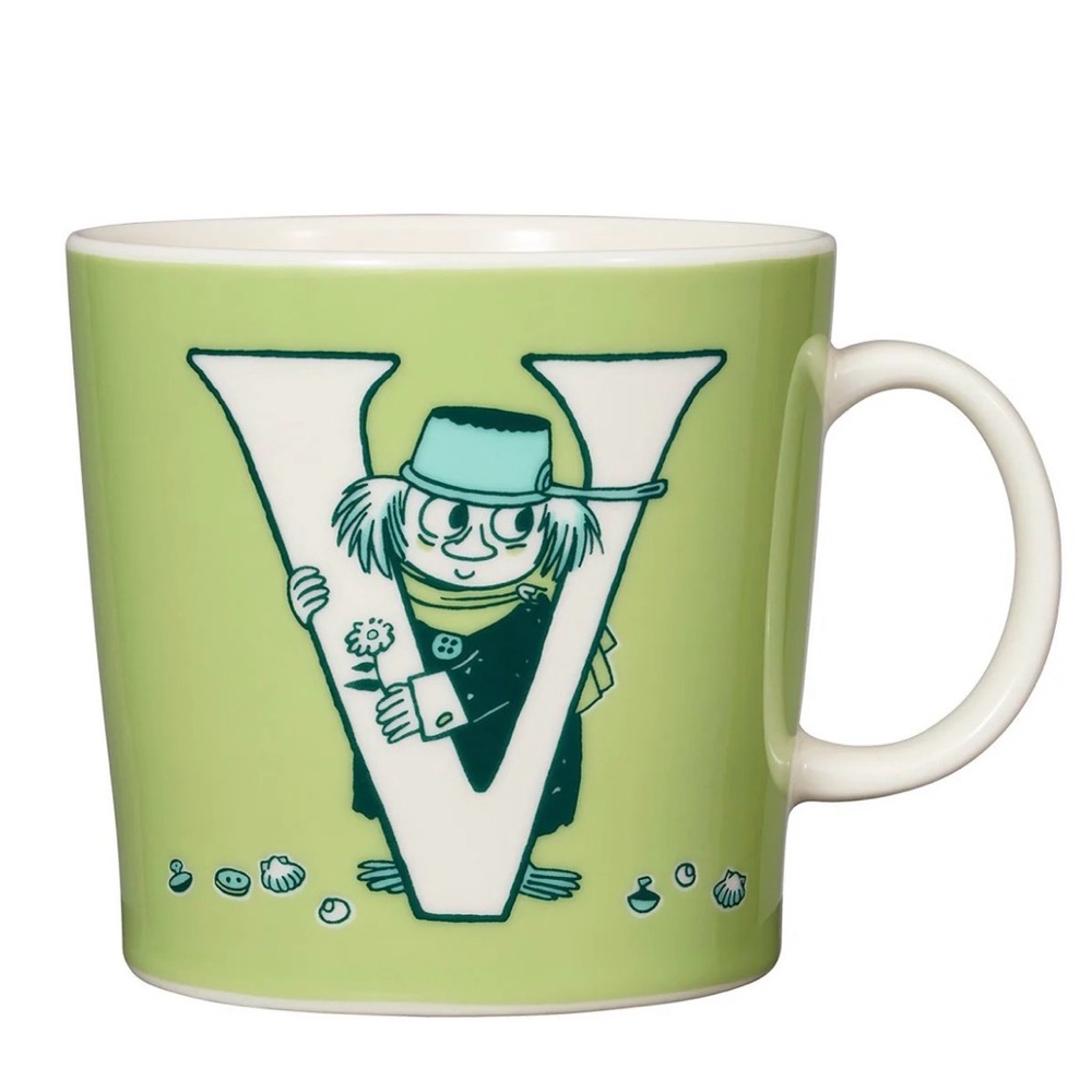 Arabia Moomin Mug 0.4L Alphabet Collection V Tableware Kitchenware Japan New